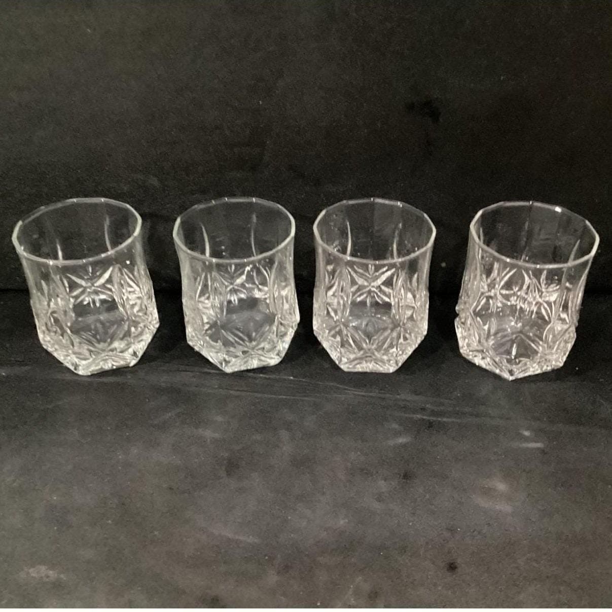 Set of 4 Cristal D'Arques Durand Brighton Double Old Fashion Glasses - Thumbnail 5