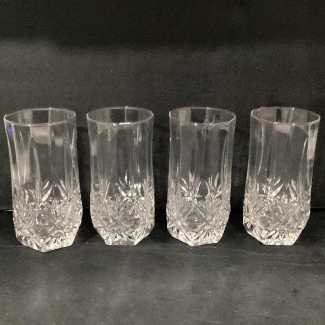 Cristal d' Arques Brighton Crystal 16oz Highball Tumbler Glasses Set of 4 - Thumbnail 8