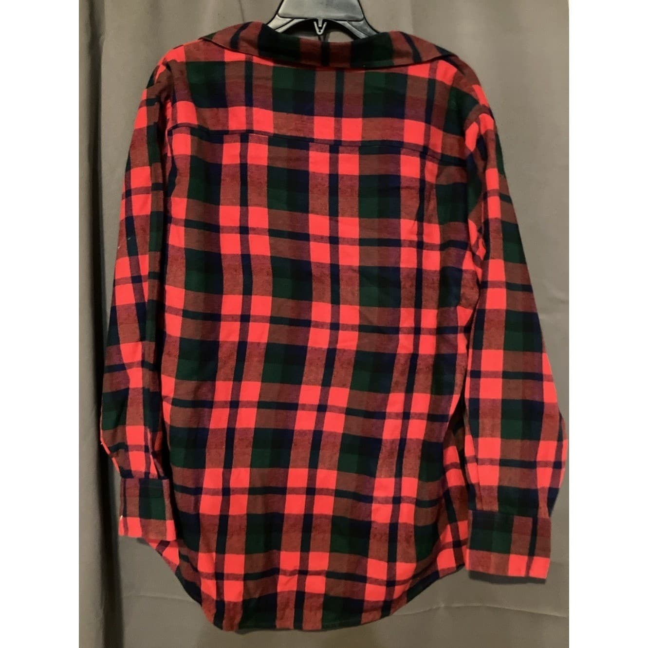 Northwest Territory Red Green Plaid Lined Flannel Shirt, Women's Large F87-88 - Thumbnail 4
