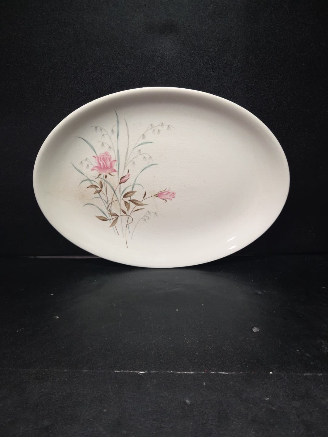 Stetson STT9 Pink Roses Small Platter 11.25", Vintage Floral China, Replacement