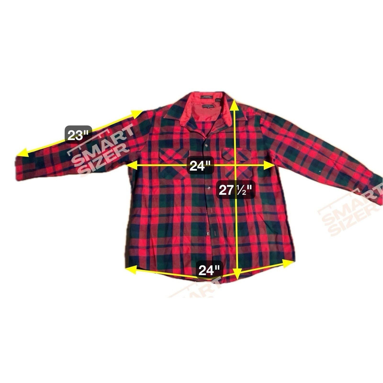 Northwest Territory Red Green Plaid Lined Flannel Shirt, Women's Large F87-88 - Thumbnail 2