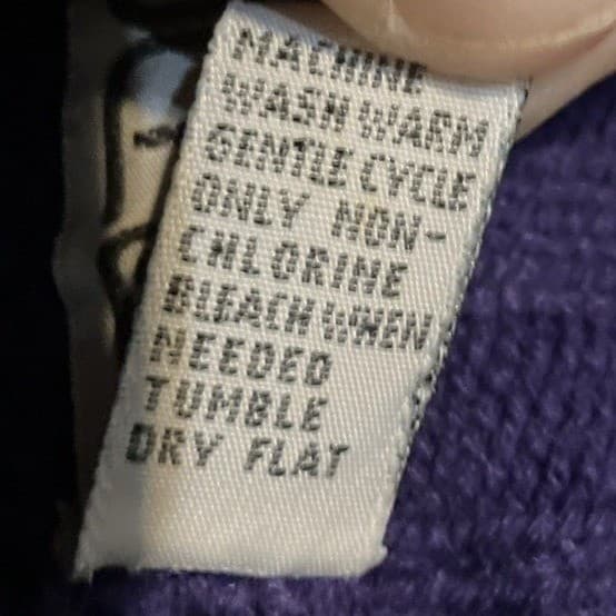 JL Plum Purple Mock Neck Chunky Knit Sweater, Women's Small, Ribbed Trim - Thumbnail 6