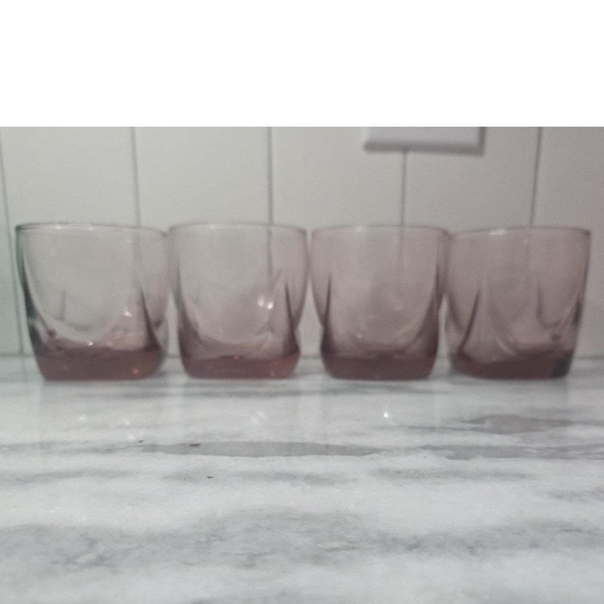 Libbey Imperial Plum Old Fashioned Glasses, Set of 4 Drape Style Whiskey Tumbler - Thumbnail 10