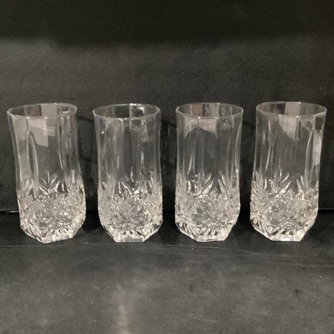 Cristal d' Arques Brighton Crystal 16oz Highball Tumbler Glasses Set of 4 - Thumbnail 7