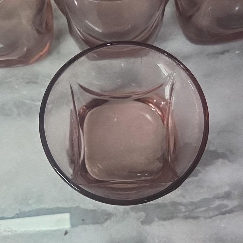 Libbey Imperial Plum Old Fashioned Glasses, Set of 4 Drape Style Whiskey Tumbler - Thumbnail 5