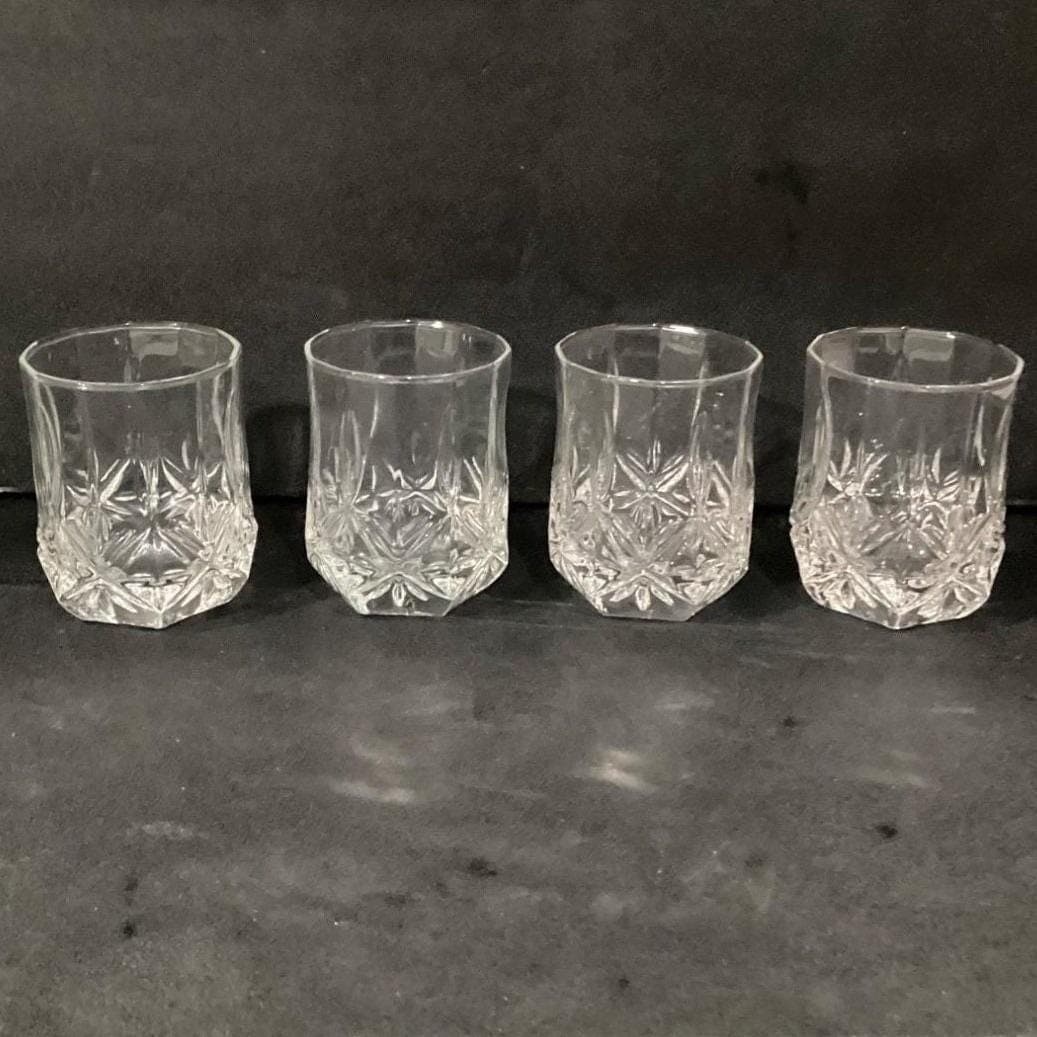 Set of 4 Cristal D'Arques Durand Brighton Double Old Fashion Glasses - Thumbnail 10