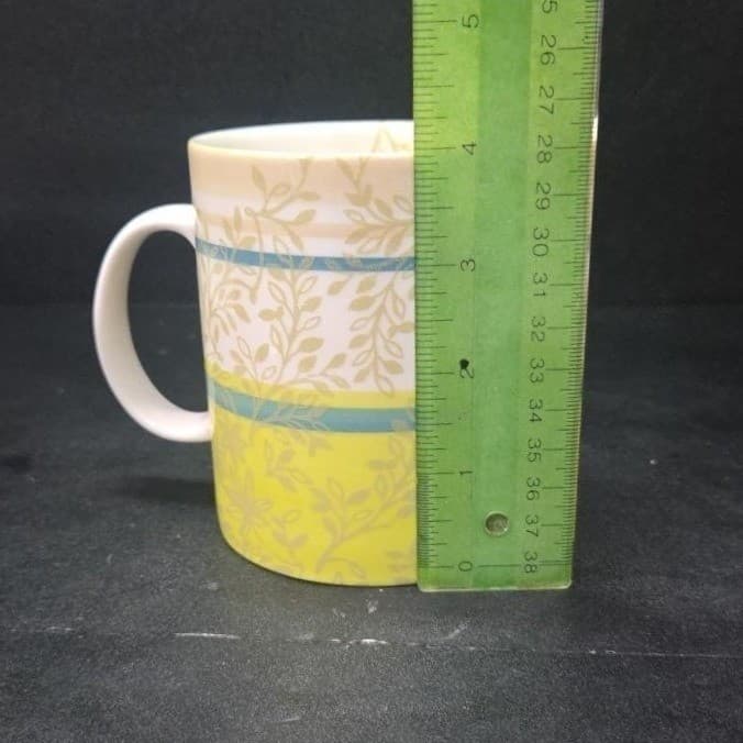 Starbucks Zen Coffee Cup, Vintage Inspired Teal & Green Leaf Design, Drinkware - Thumbnail 9