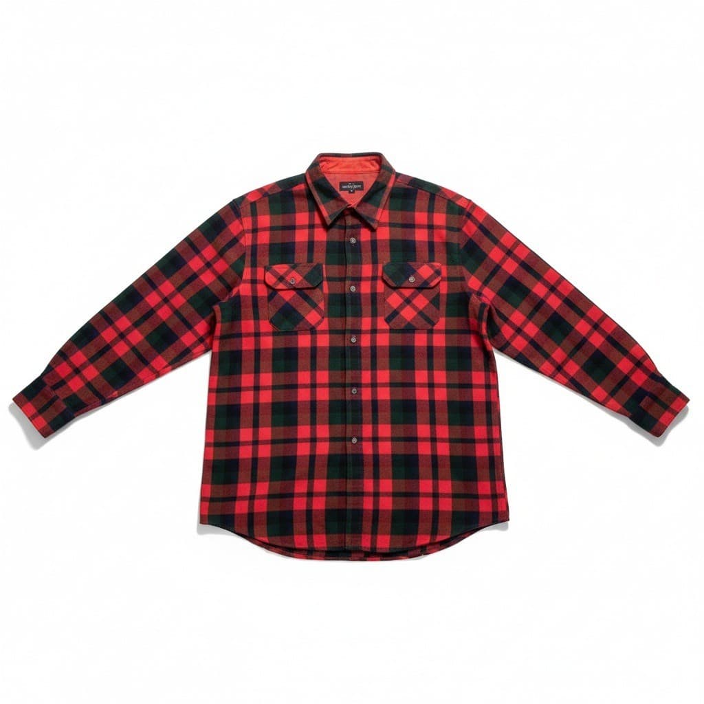 Northwest Territory Red Green Plaid Lined Flannel Shirt, Women's Large F87-88