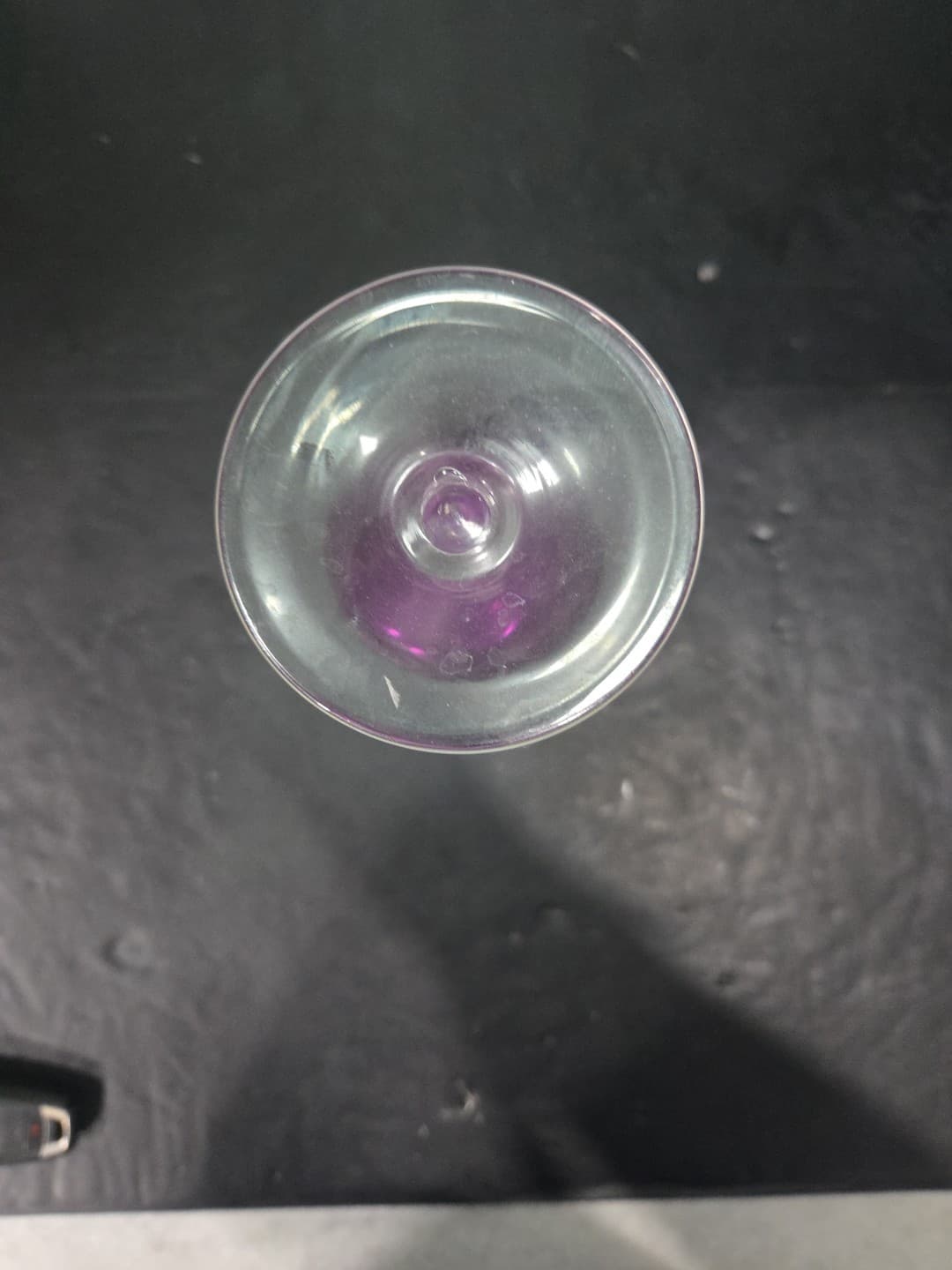 Pier 1 Amethyst Diamond Etch Wine Goblet, 8.75" Purple Balloon Glass Replacement - Thumbnail 7