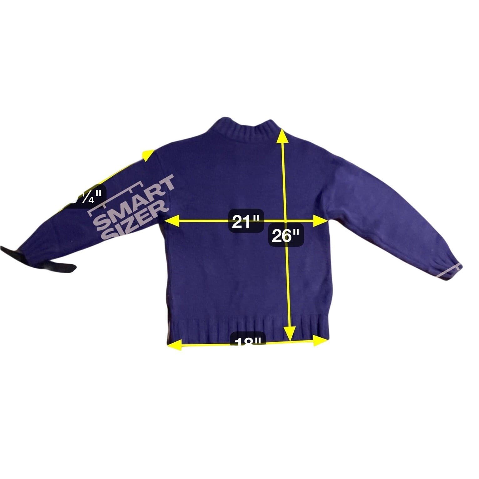 JL Plum Purple Mock Neck Chunky Knit Sweater, Women's Small, Ribbed Trim - Thumbnail 2