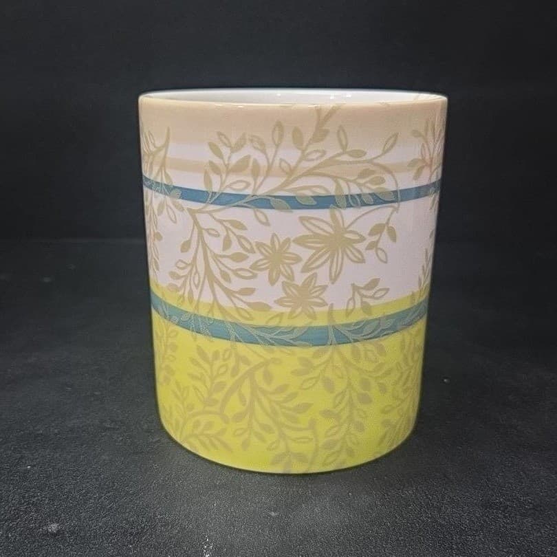Starbucks Zen Coffee Cup, Vintage Inspired Teal & Green Leaf Design, Drinkware - Thumbnail 3