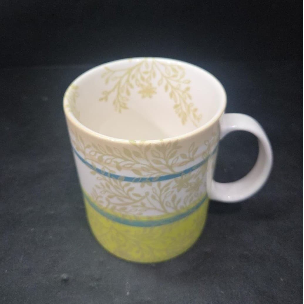 Starbucks Zen Coffee Cup, Vintage Inspired Teal & Green Leaf Design, Drinkware - Thumbnail 6