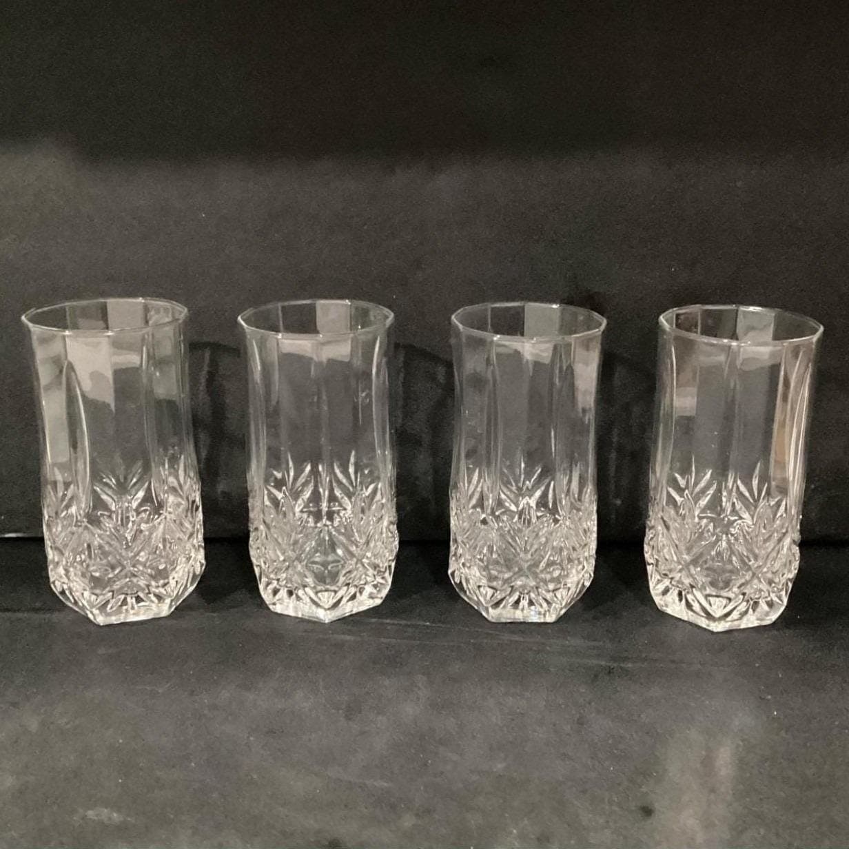 Cristal d' Arques Brighton Crystal 16oz Highball Tumbler Glasses Set of 4 - Thumbnail 11