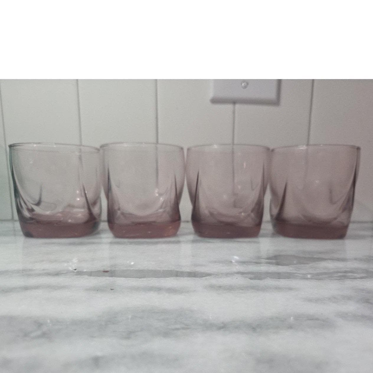 Libbey Imperial Plum Old Fashioned Glasses, Set of 4 Drape Style Whiskey Tumbler - Thumbnail 7