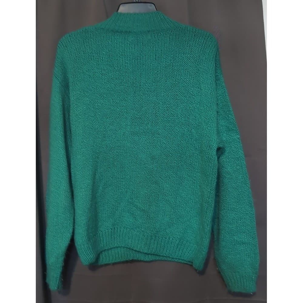 Stamford Classics Teal Green Knit Sweater, Vintage Women's Medium Pullover - Thumbnail 4