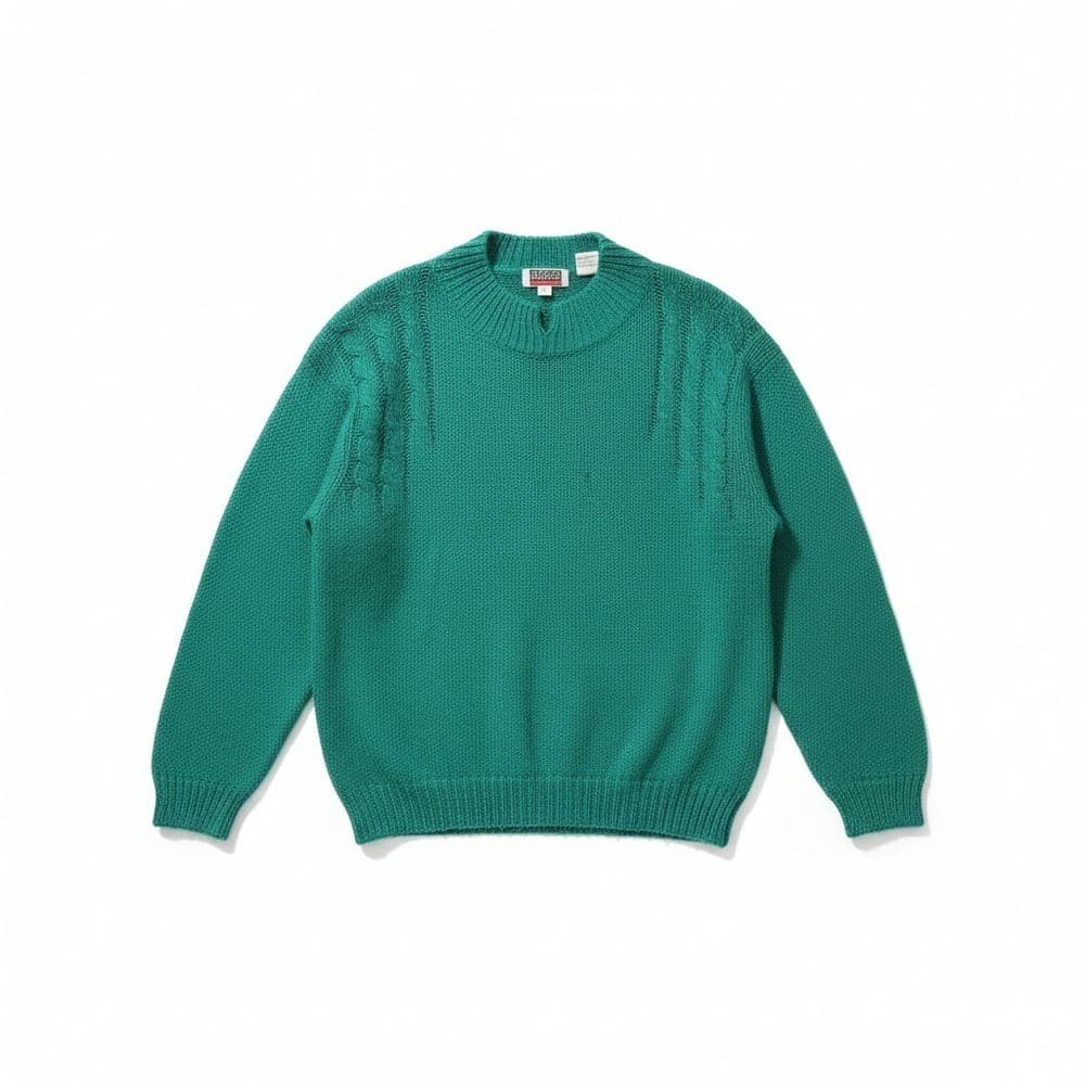 Stamford Classics Teal Green Knit Sweater, Vintage Women's Medium Pullover