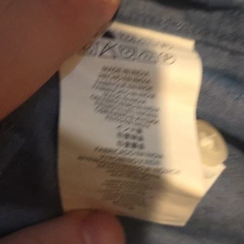 Michael Kors Classic Fit Ocean Blue Long Sleeve Button Down, Men's Large Shirt - Thumbnail 9
