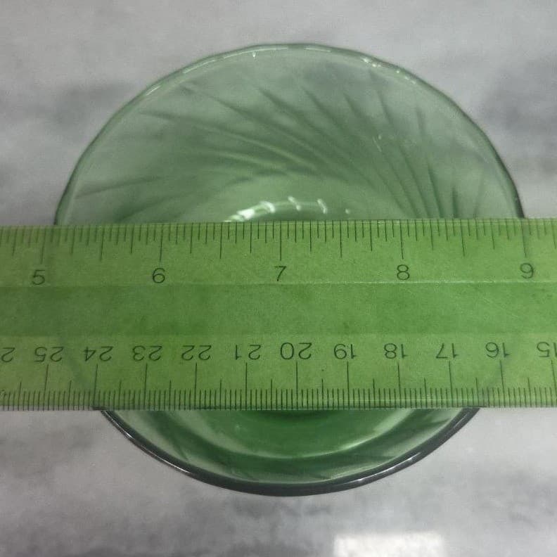 Anchor Hocking Emerald Green Vase, Vintage Ribbed Swirl Glass, MCM Home Accent - Thumbnail 10