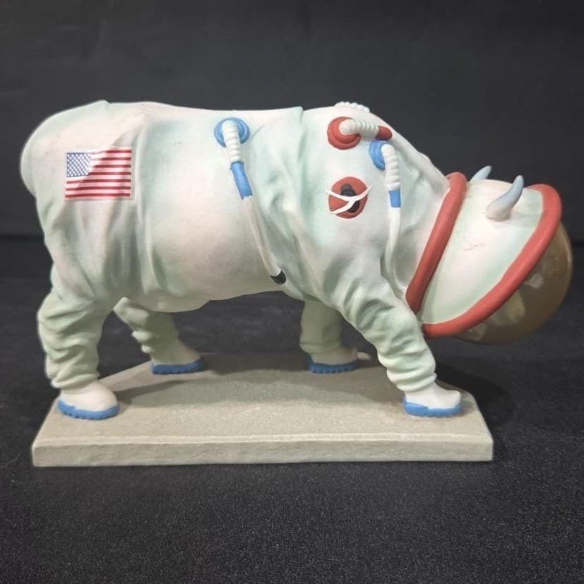 Cow Parade Moooooonwalk Figurine, Westland Giftware, Statue #9120, No Box/ Tag - Thumbnail 4
