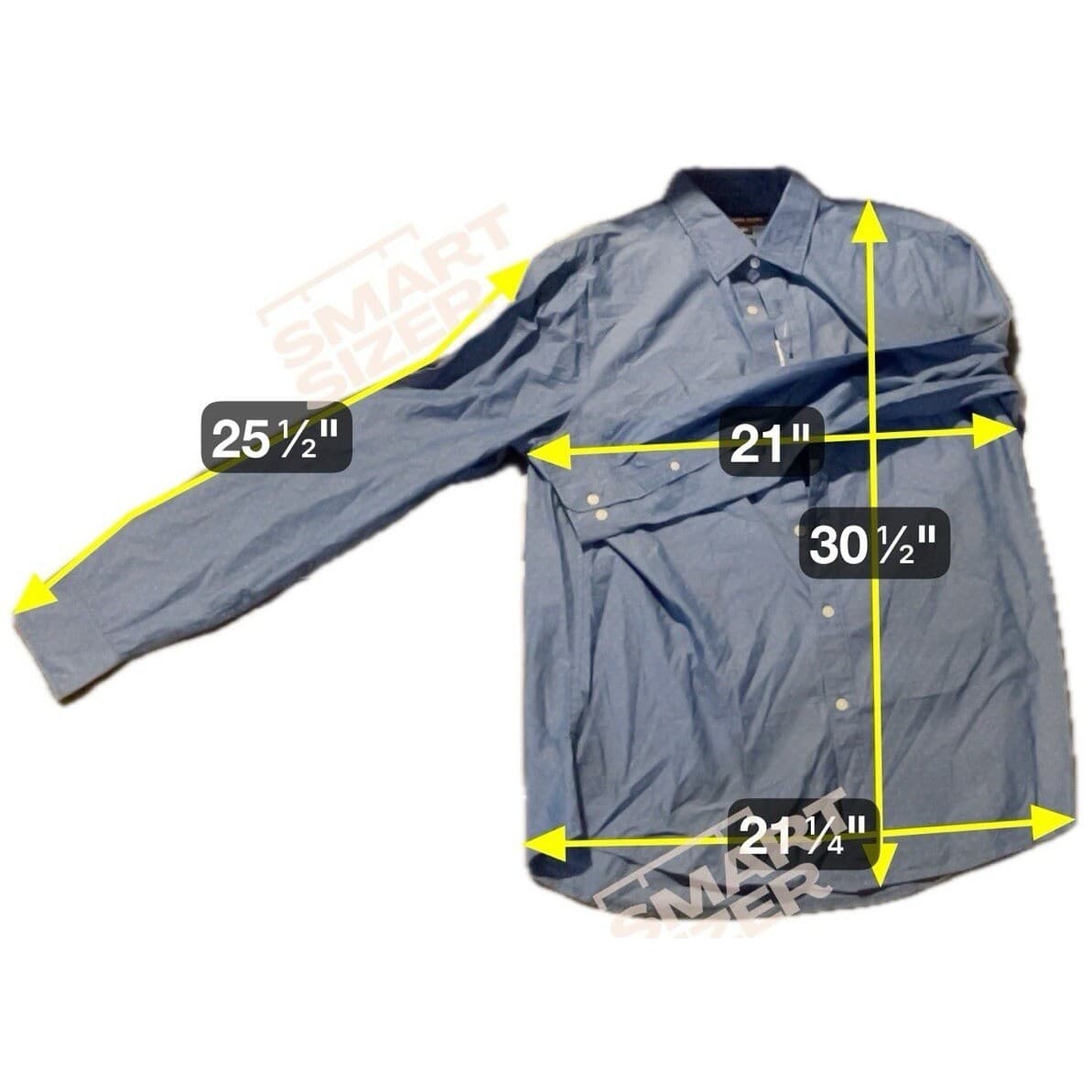 Michael Kors Classic Fit Ocean Blue Long Sleeve Button Down, Men's Large Shirt - Thumbnail 2