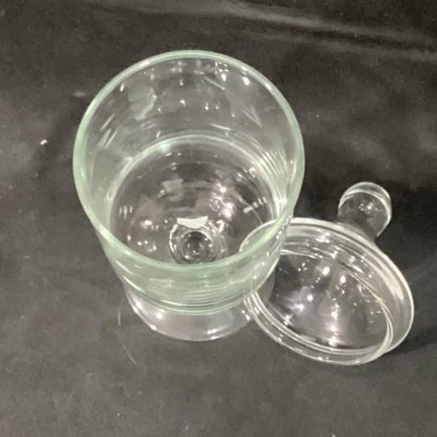 Princess House Heritage Apothecary Jar, Footed Candy Dish, Etched Container - Thumbnail 4