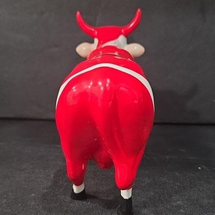 Cow Parade Santa Cow Figurine, Westland Giftware, Collectible #9208, No Box/Tag - Thumbnail 5