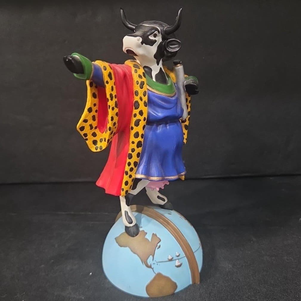 Cow Parade Cowlumbus Figurine, Westland Giftware, Statue #7730, No Box/Tag - Thumbnail 2