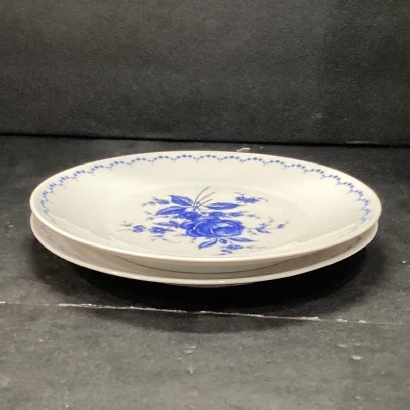 Alboth & Kaiser Bavaria Salad Plates, Set of 2, Vintage Blue Floral Tableware - Thumbnail 10