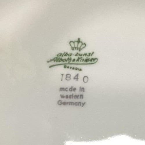 Alboth & Kaiser Bavaria Salad Plates, Set of 2, Vintage Blue Floral Tableware - Thumbnail 5