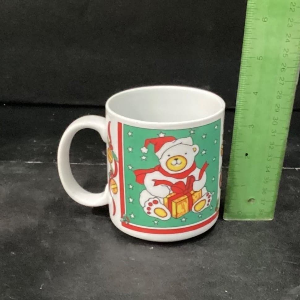 Houston Foods Christmas Coffee Cups, Set of 2, Santa Clause & Teddy Bear Design - Thumbnail 6