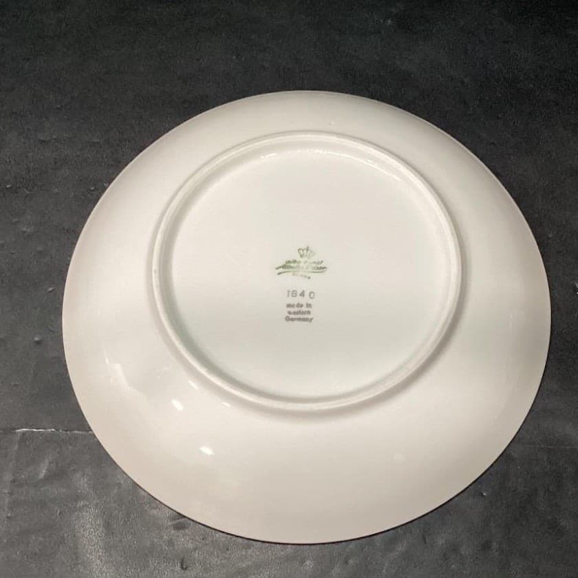 Alboth & Kaiser Bavaria Salad Bowls, Set of 4, Vintage Blue Floral Tableware - Thumbnail 4