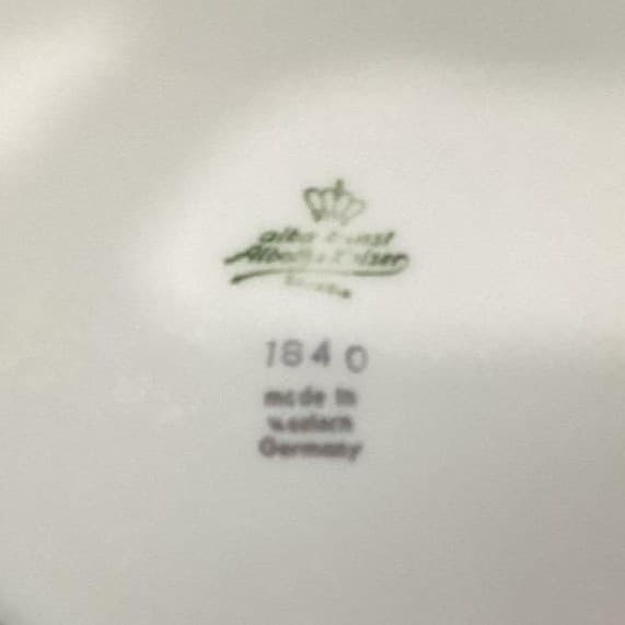 Alboth & Kaiser Bavaria Salad Bowls, Set of 4, Vintage Blue Floral Tableware - Thumbnail 5