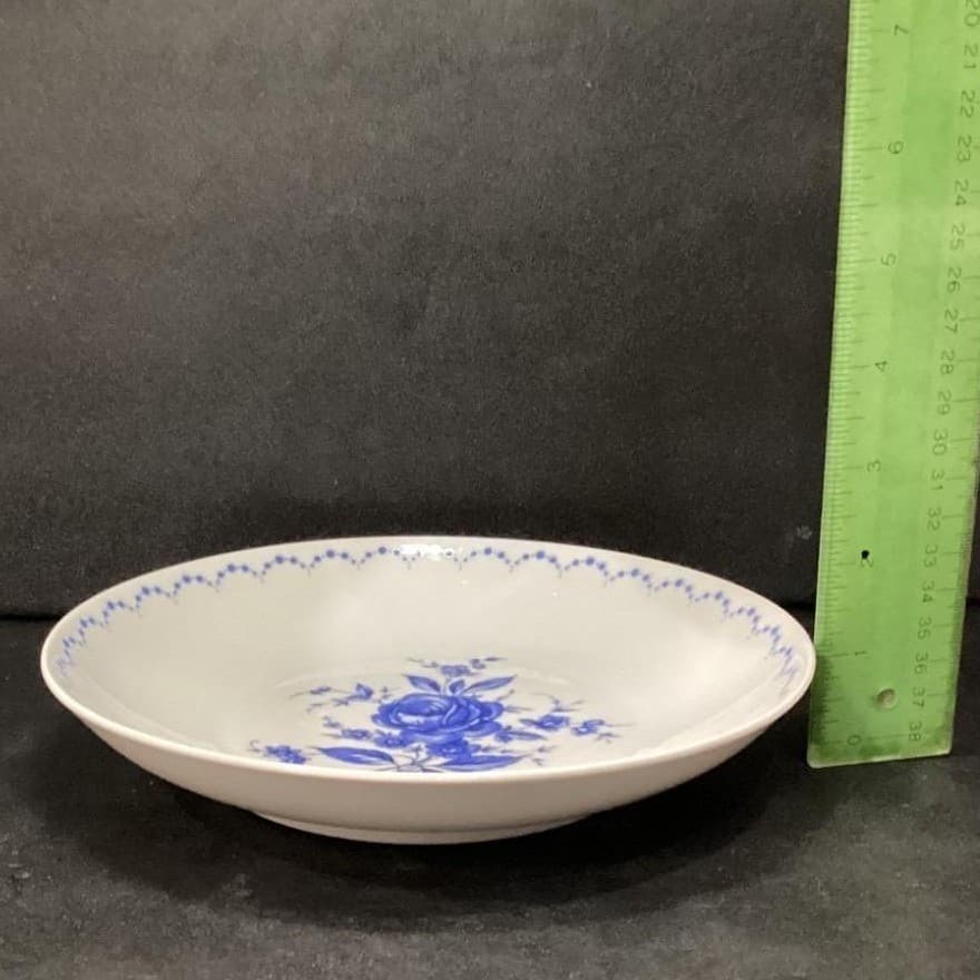 Alboth & Kaiser Bavaria Salad Bowls, Set of 4, Vintage Blue Floral Tableware - Thumbnail 6