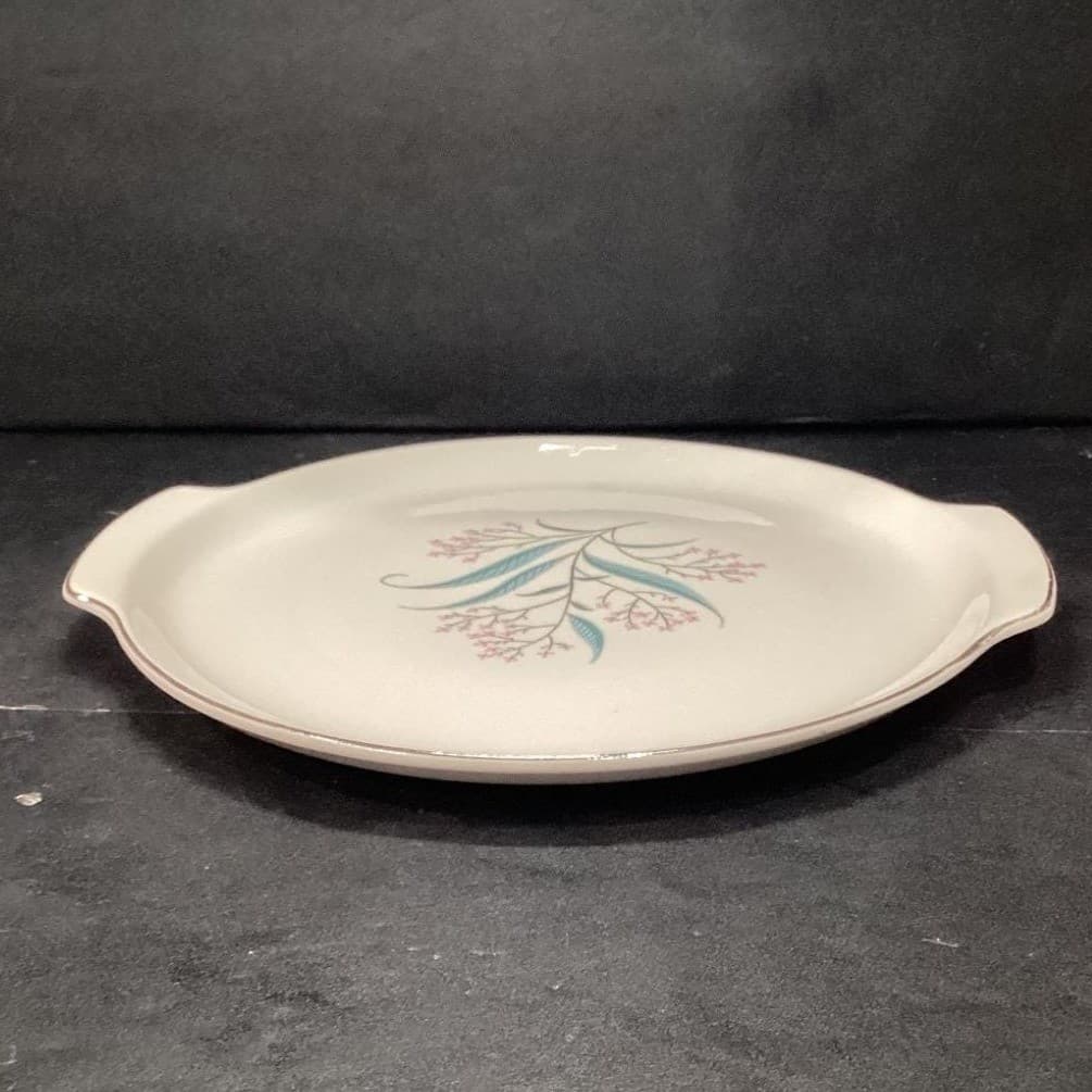 Alliance China Regal Handled Serving Tray, Vintage Hand Decorated Floral Design - Thumbnail 9