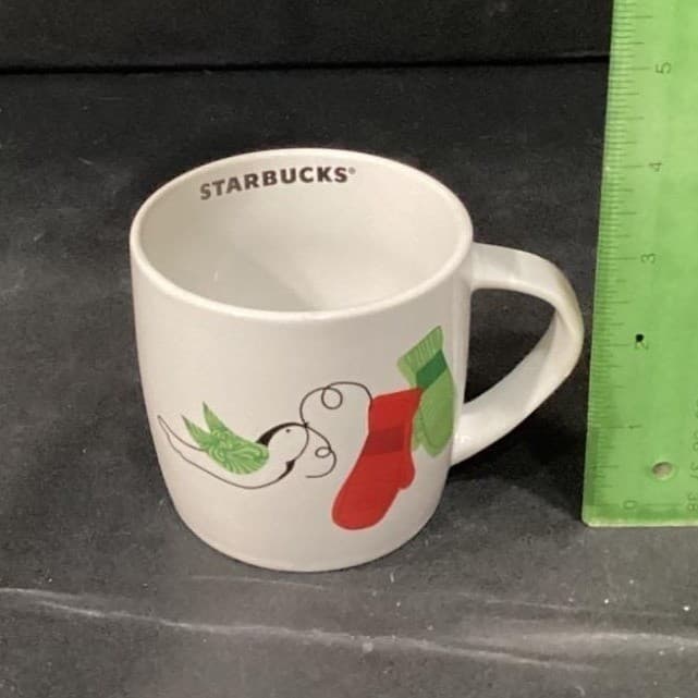 Starbucks Holiday Mittens Coffee Cup, Red Green White Winter Mug, Drinkware - Thumbnail 6