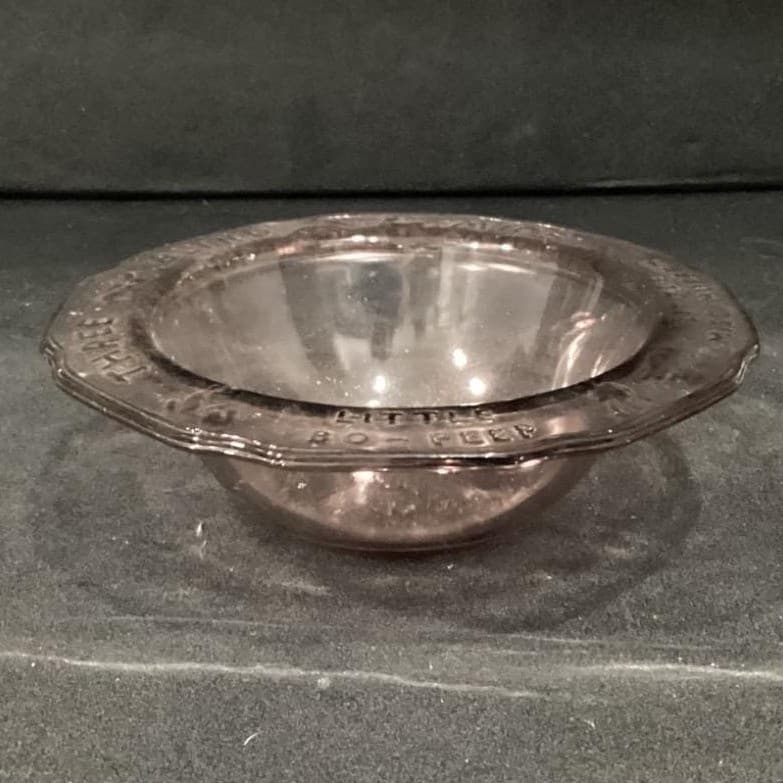 Indiana Glass Tiara Pink Mother Goose Nursery Rhyme Child's Bowl, Replacement - Thumbnail 10