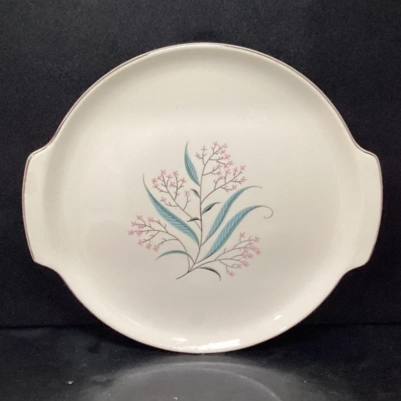 Alliance China Regal Handled Serving Tray, Vintage Hand Decorated Floral Design - Thumbnail 2