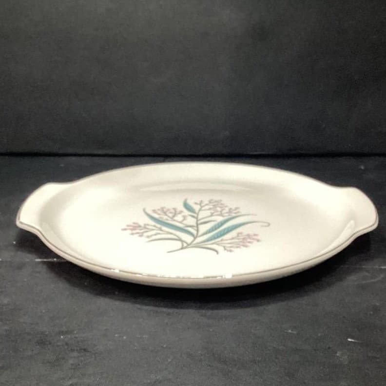 Alliance China Regal Handled Serving Tray, Vintage Hand Decorated Floral Design - Thumbnail 7