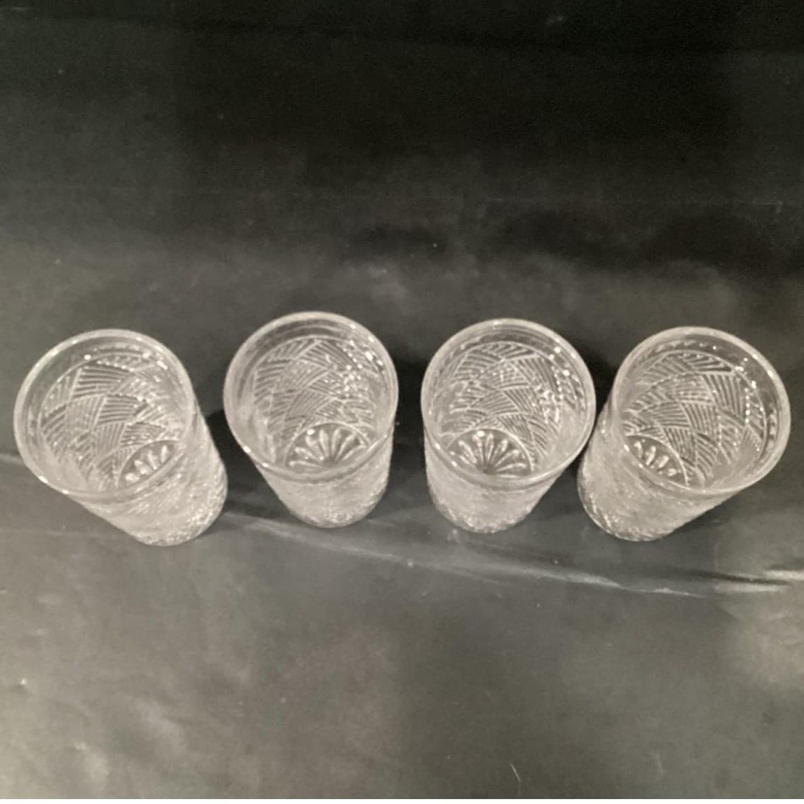 Acopa "Zion" Tumblers, Set of 4, Crisscross Textured Glasses, Modern Barware - Thumbnail 4