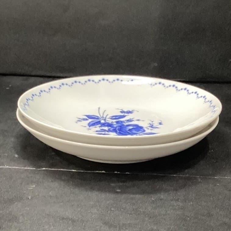 Alboth & Kaiser Bavaria Salad Bowls, Set of 2, Vintage Blue Floral Tableware - Thumbnail 11