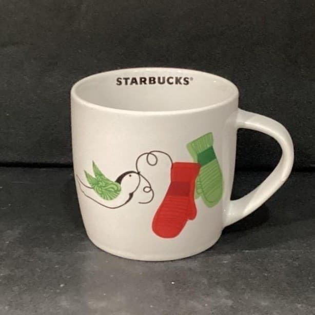 Starbucks Holiday Mittens Coffee Cup, Red Green White Winter Mug, Drinkware - Thumbnail 8