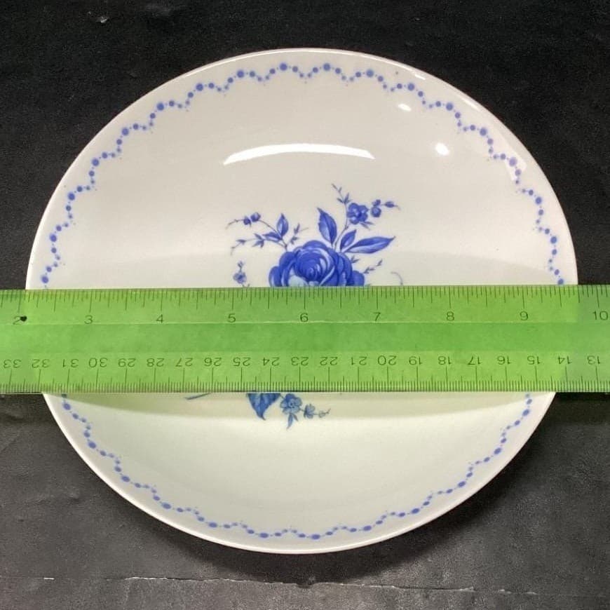 Alboth & Kaiser Bavaria Salad Bowls, Set of 2, Vintage Blue Floral Tableware - Thumbnail 7