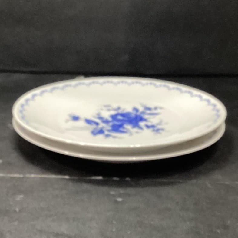 Alboth & Kaiser Bavaria Salad Plates, Set of 2, Vintage Blue Floral Tableware - Thumbnail 7
