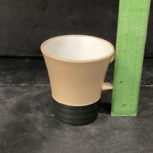 Pfaltzgraff Radius Coffee Cups, Set of 4, Vintage Two-Tone Mugs, Drinkware - Thumbnail 6