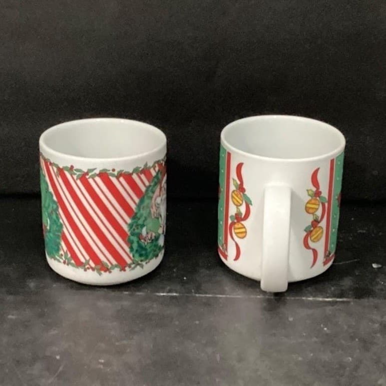 Houston Foods Christmas Coffee Cups, Set of 2, Santa Clause & Teddy Bear Design - Thumbnail 8