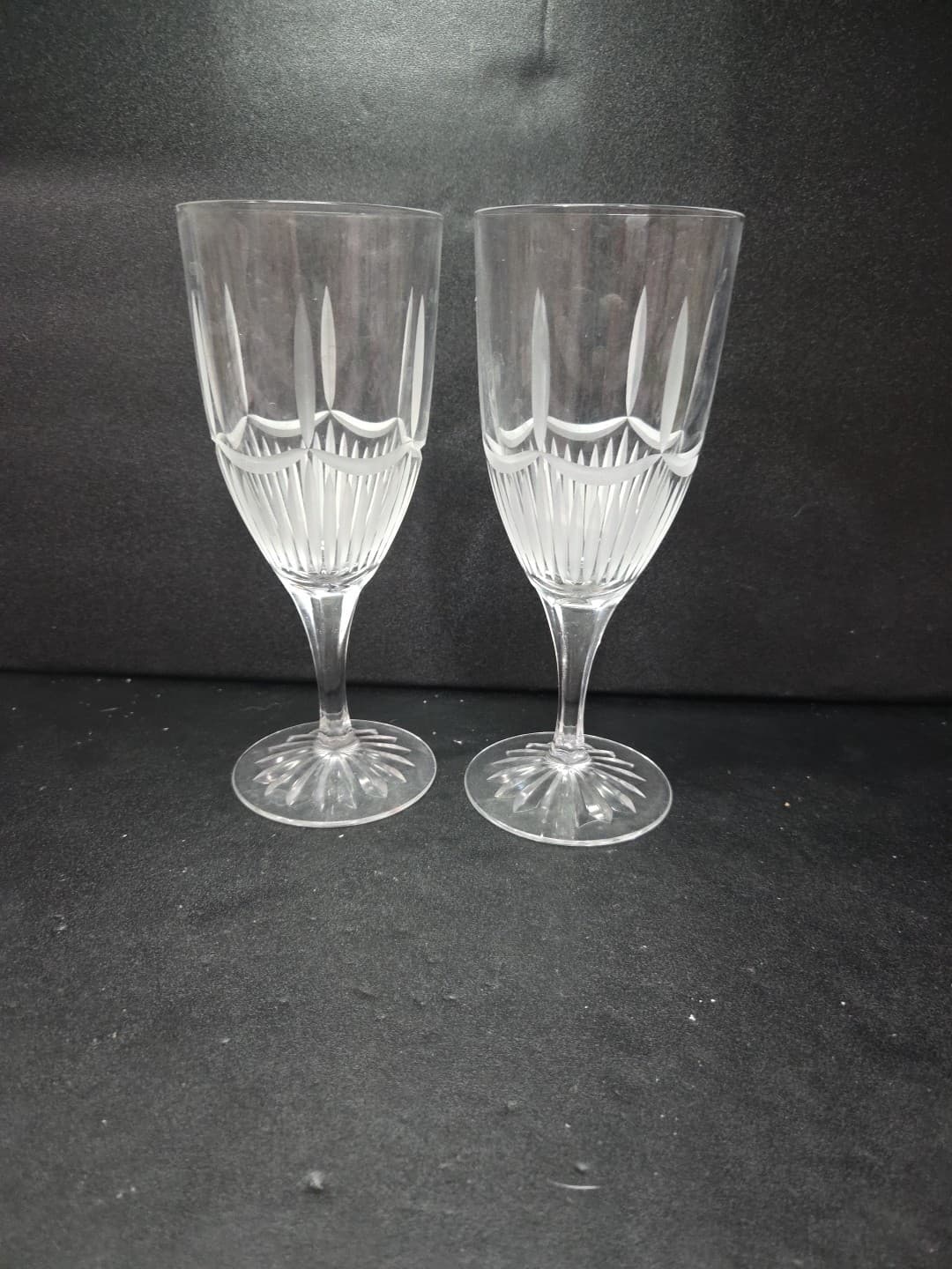 Cristal J.G. Durand Radiance Glasses, Set of 2, Frosted Iced Beverage Glasses - Thumbnail 4