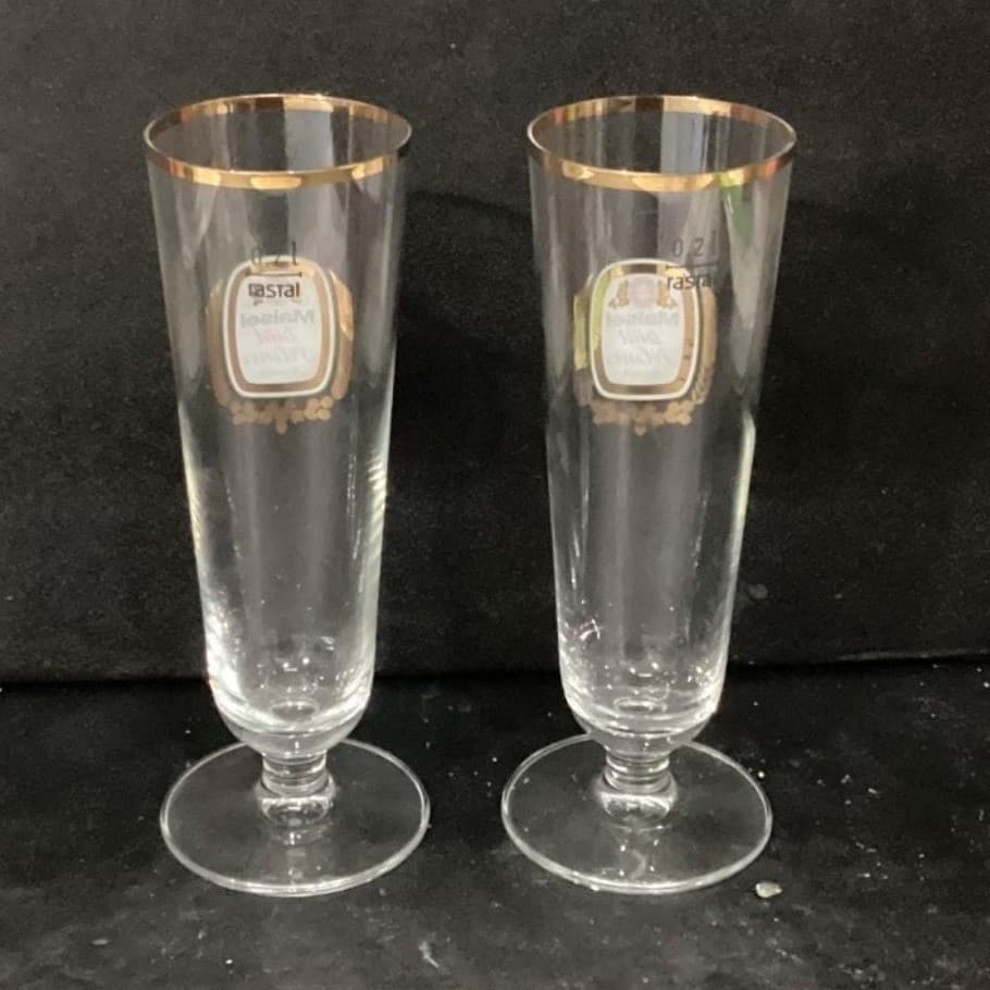 Maisel's Diat Pilsner Beer Glasses, Set of 2, Vintage Bayreuth Brewery Glassware - Thumbnail 10