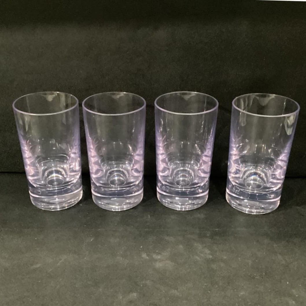 Tommy Bahama Purple Clear Acrylic Tumblers Set Of 4 BPA FREE Indoor/Outdoor - Thumbnail 10