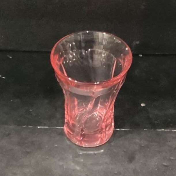 Fostoria Pink Jamestown Flat Tumbler, Vintage 10oz Cocktail Glass, Drinkware - Thumbnail 3