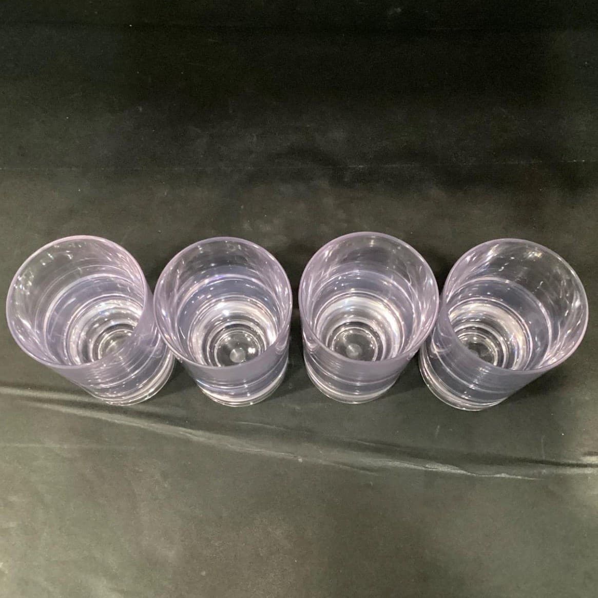 Tommy Bahama Purple Clear Acrylic Tumblers Set Of 4 BPA FREE Indoor/Outdoor - Thumbnail 4
